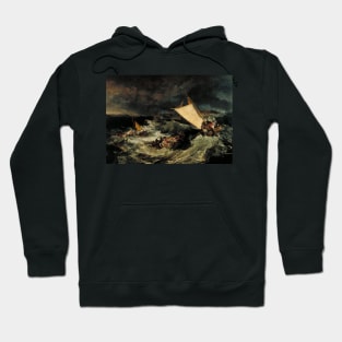 High Resolution William Turner The Shipwreck 1805 Hoodie